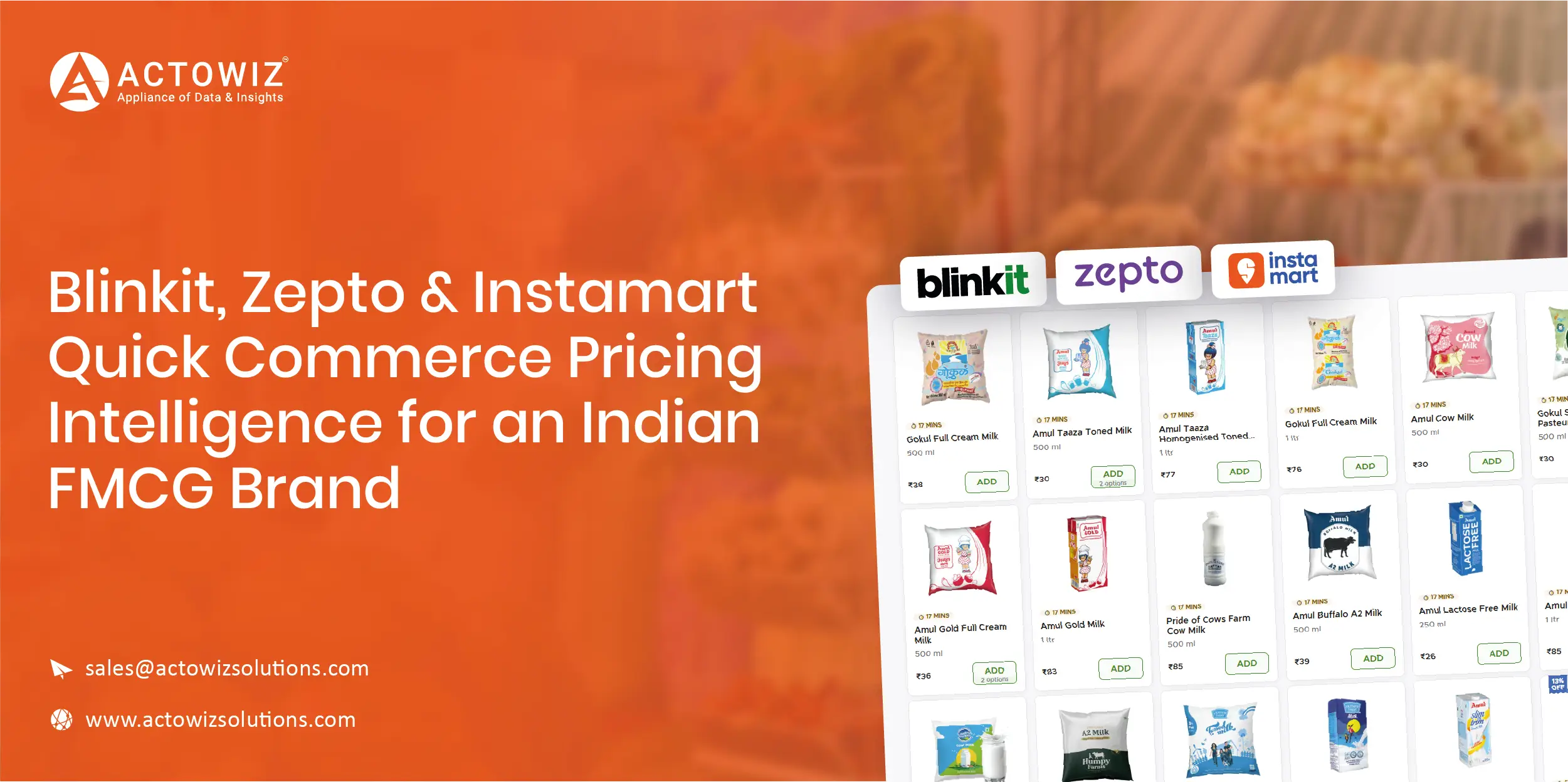 Blinkit, Zepto & Instamart Quick Commerce Pricing Intelligence for an Indian FMCG Brand